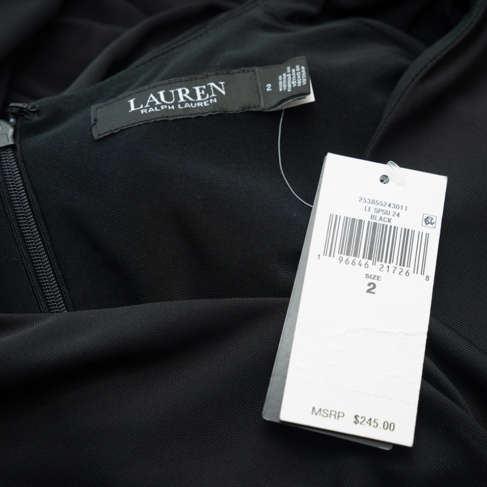 Lauren Ralph Lauren -  Nadira Twist-Front Jersey‎ Stretchy Gown - Picture 5 of 13